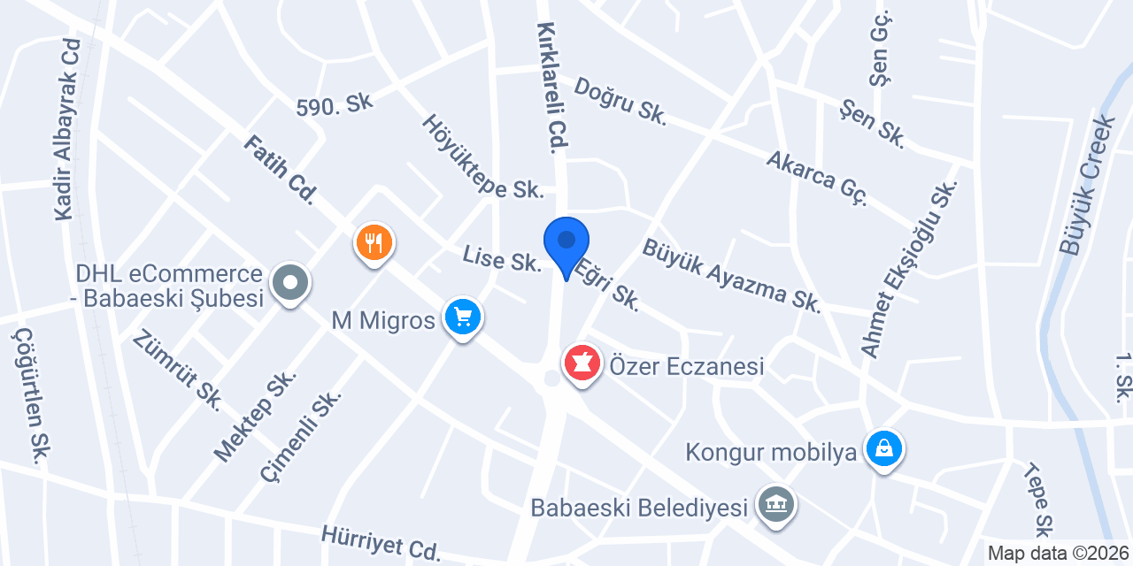 Yamak Pastanesi konumu