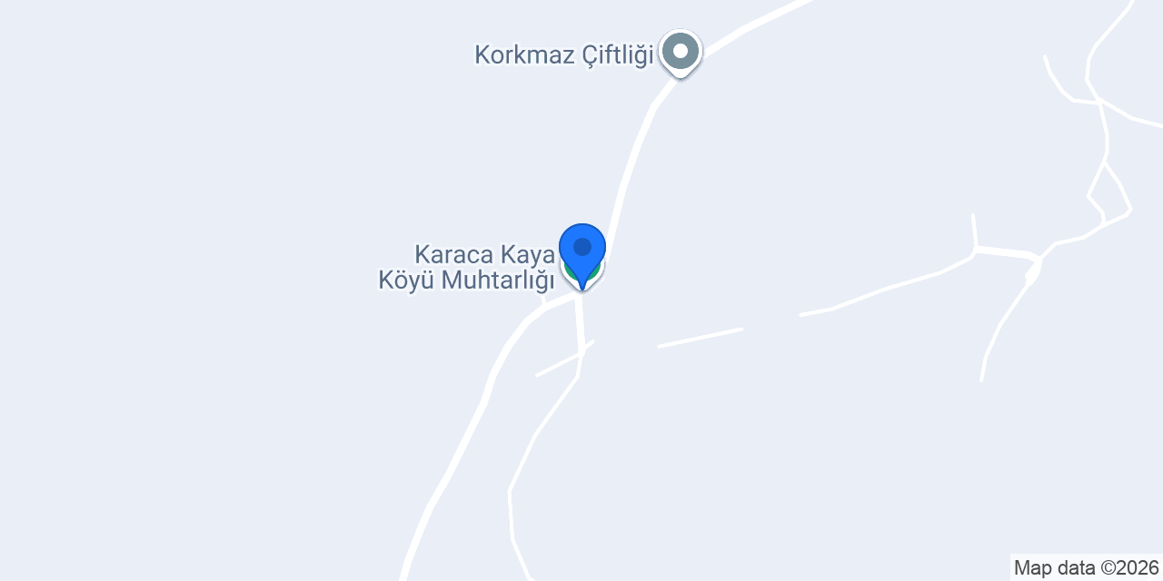 Karaca Kaya Köyü Muhtarlığı konumu