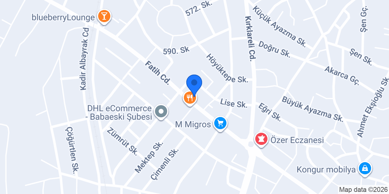 Babaeski İlçe Müftülüğü konumu