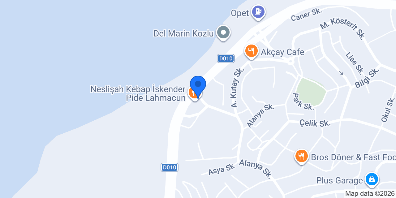 Neslişah Tekel Shop konumu