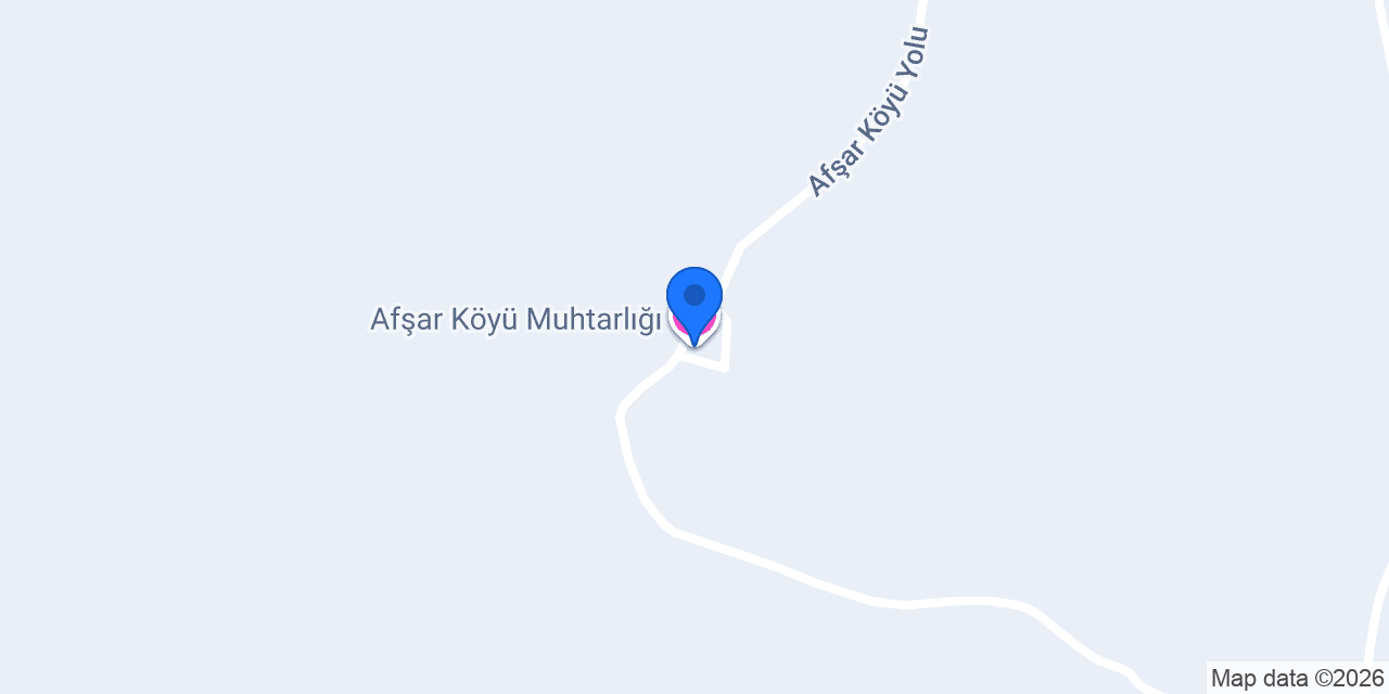 Afşar Köyü Muhtarlığı konumu