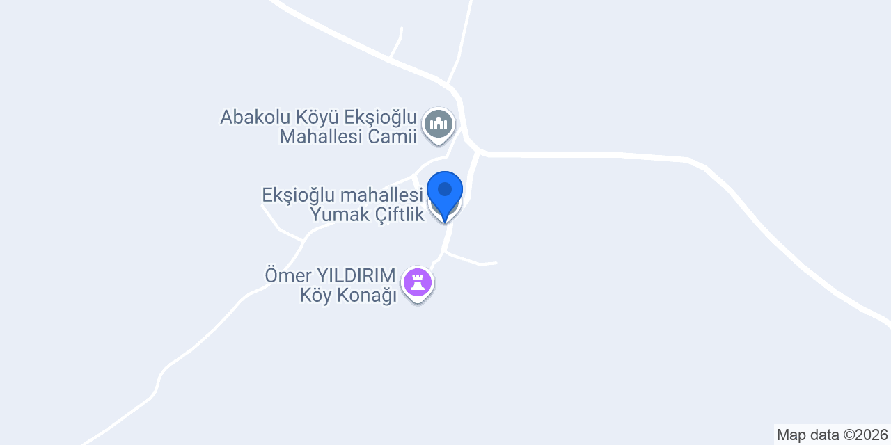Ekşioğlu mahallesi Yumak Çiftlik konumu