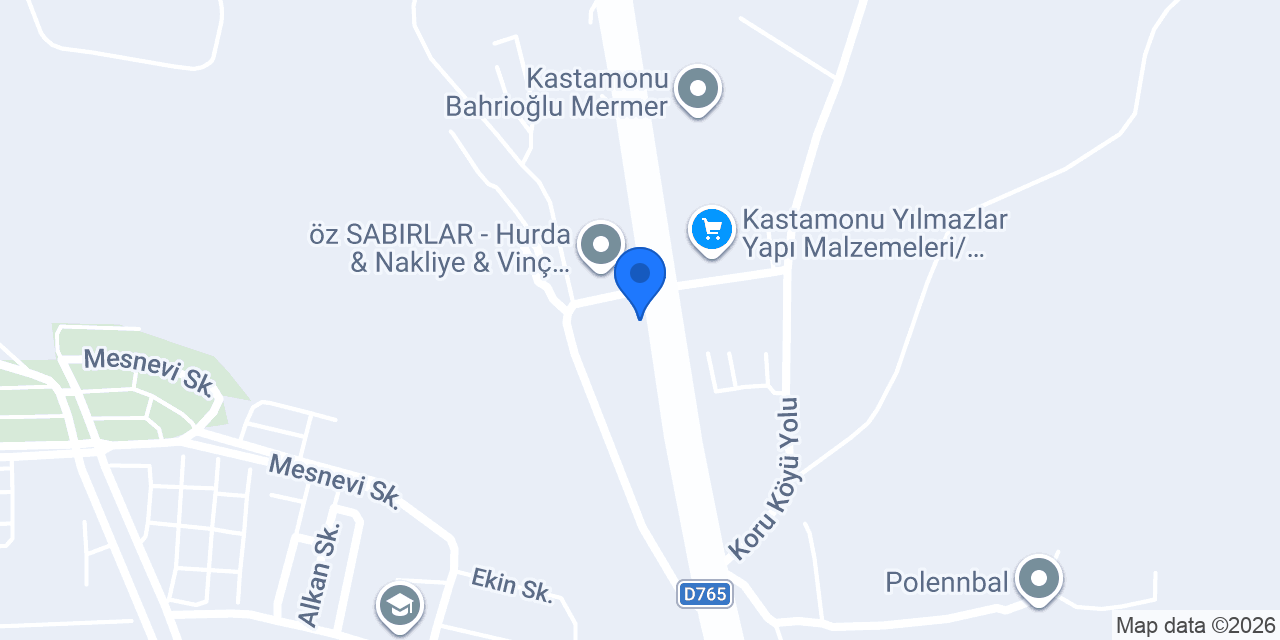 Kastamonu Solar Enerji Ltd.Şti. konumu