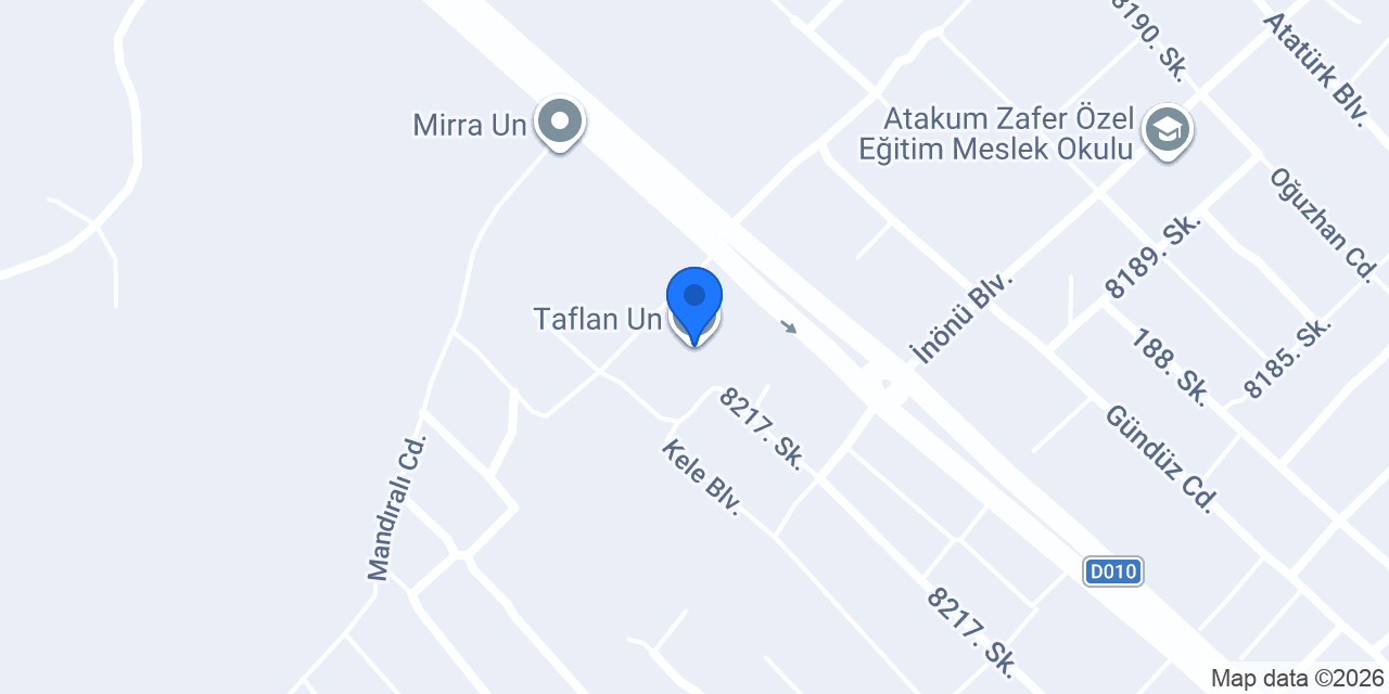 Taflan Un konumu