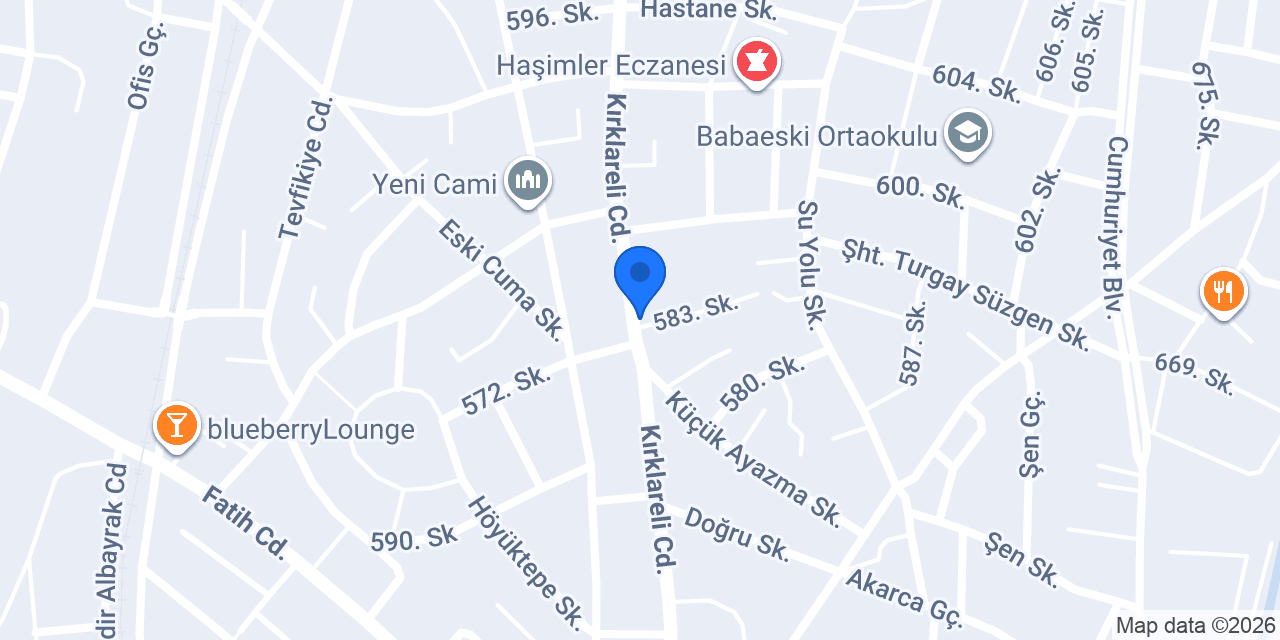 HAN EMLAK BABAESKİ konumu