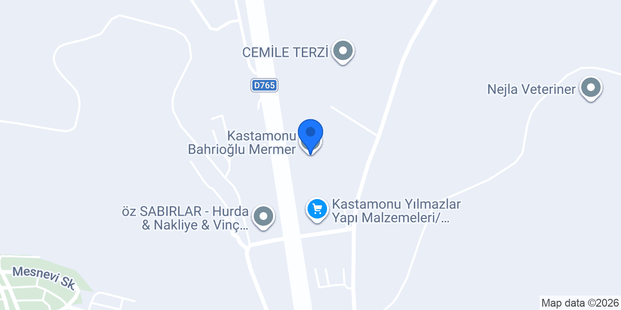 Kastamonu Bahrioğlu Mermer konumu