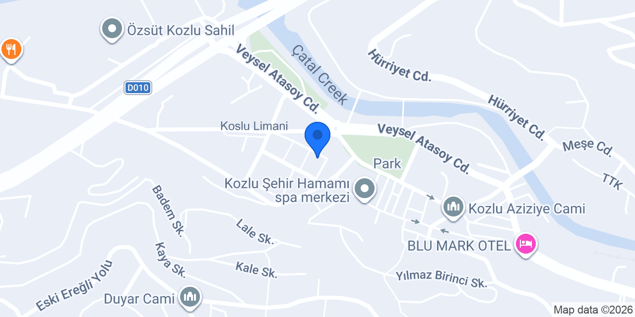 Özel Batı Karadeniz Sürücü Kursu mtsk konumu