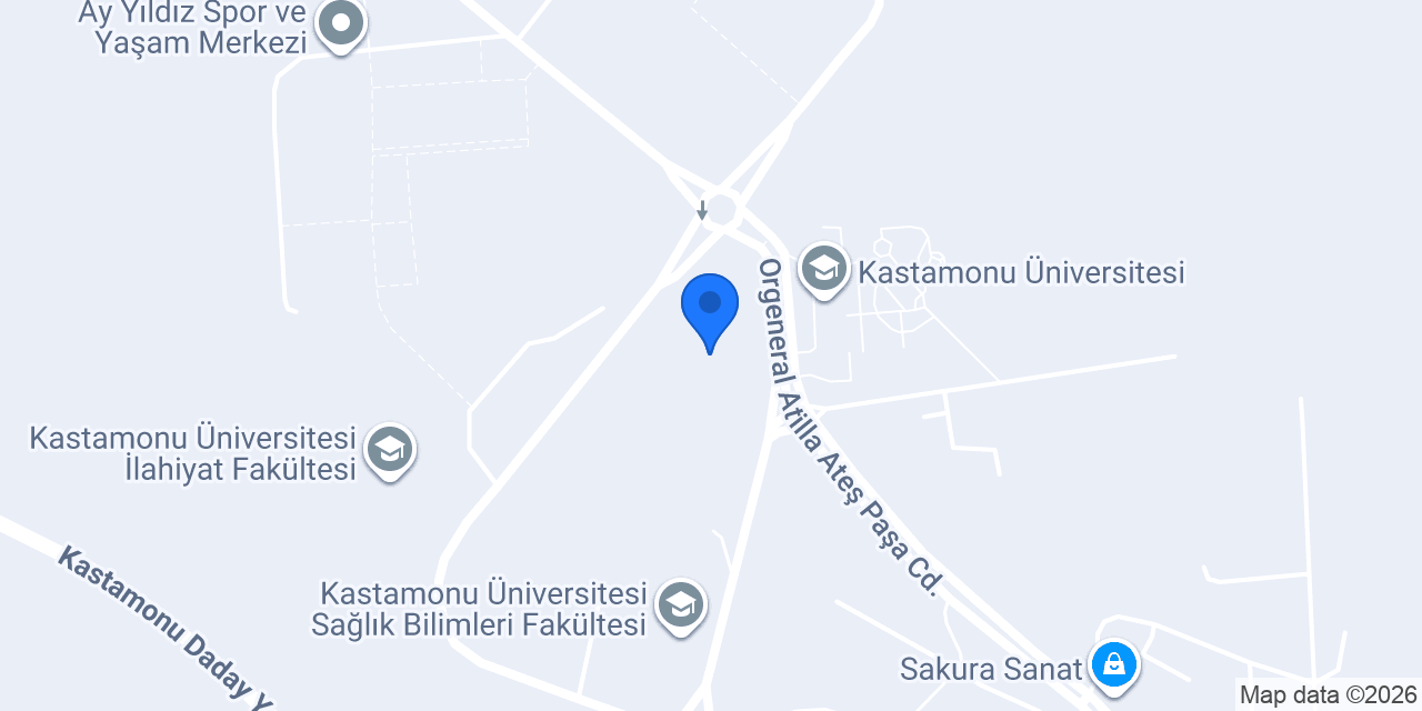 Kastamonu Üniversitesi Rektörlüğü konumu