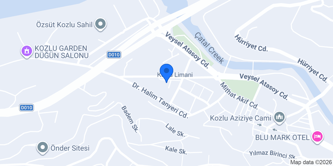 Ustaş Sürücü Kursu Kozlu Şubesi konumu