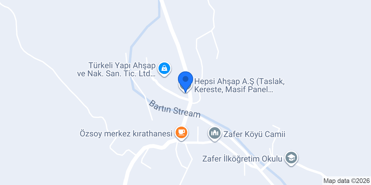 Hepsi Ahşap A.Ş (Taslak, Kereste, Masif Panel, Element) Fabrikası konumu