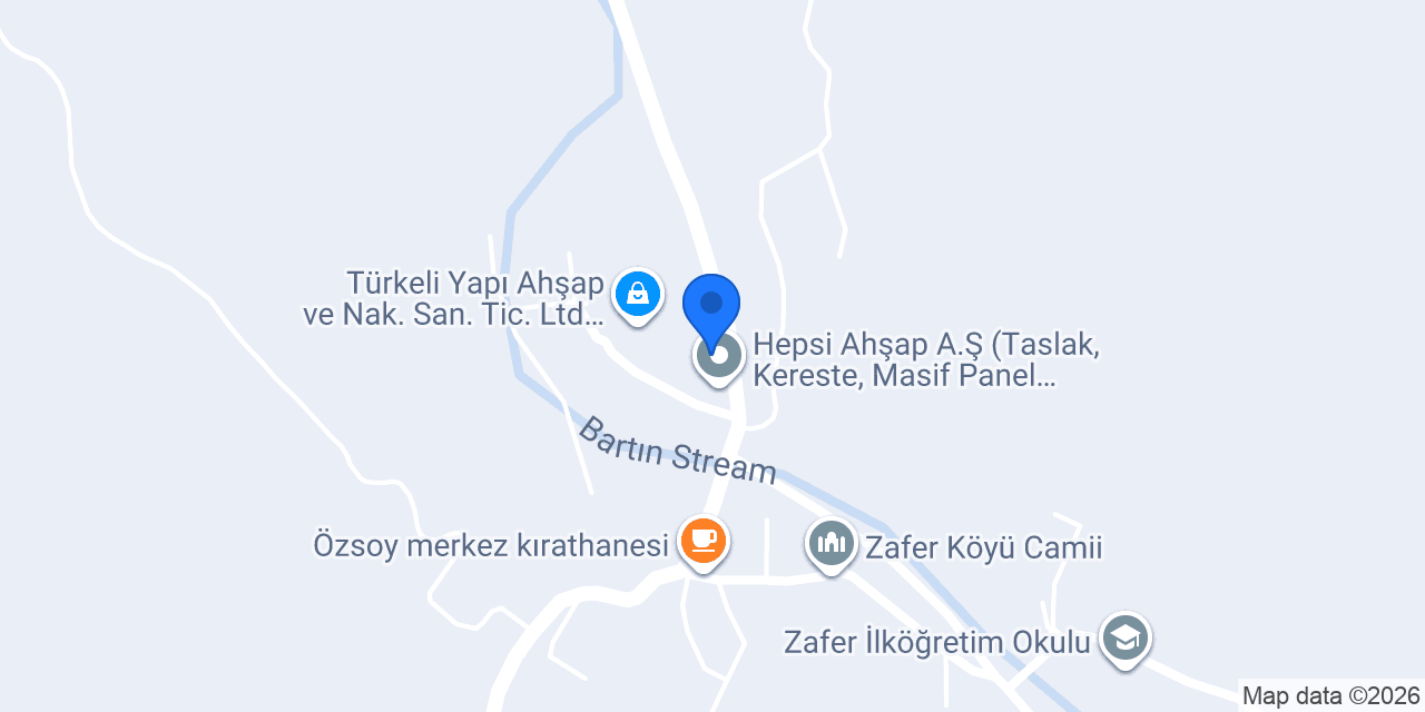 X Ahşap Ltd. Şti. (Kayın Taslak, Kereste, Masif Panel) Üreticisi konumu