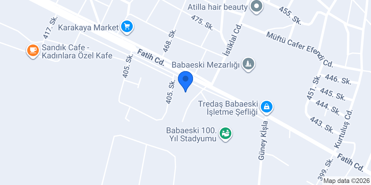 Babaeski Gençlik Merkezi konumu