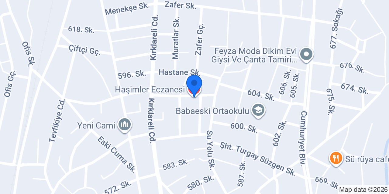 Haşimler Eczanesi konumu