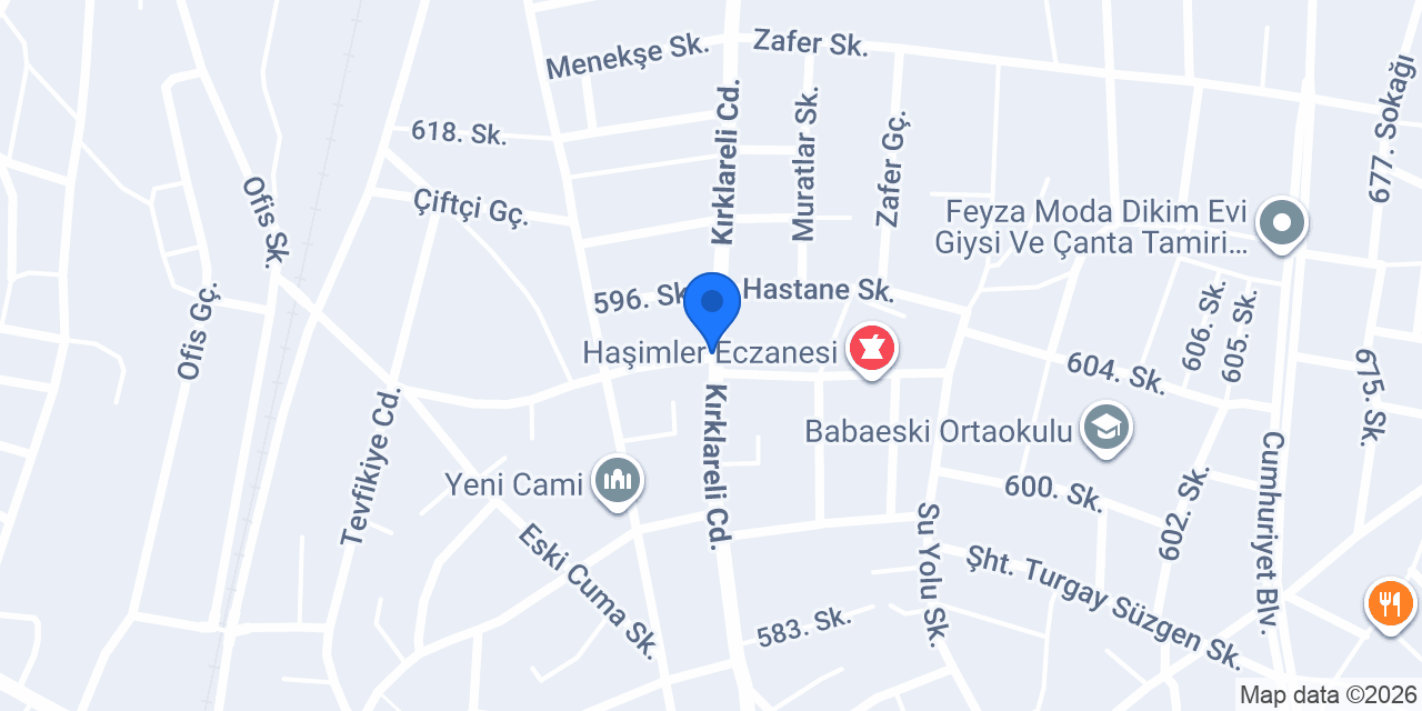 Zübeyde Hanım Anaokulu konumu