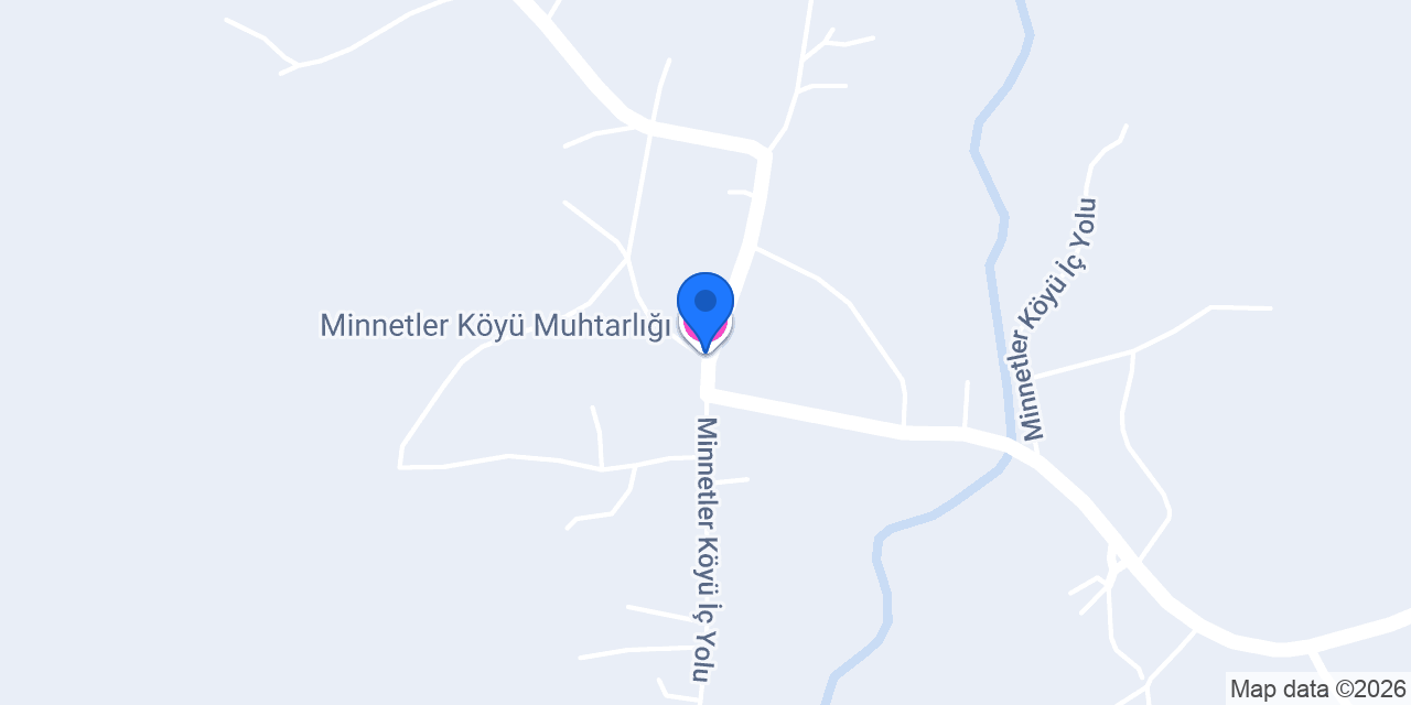 Minnetler Köyü Muhtarlığı konumu