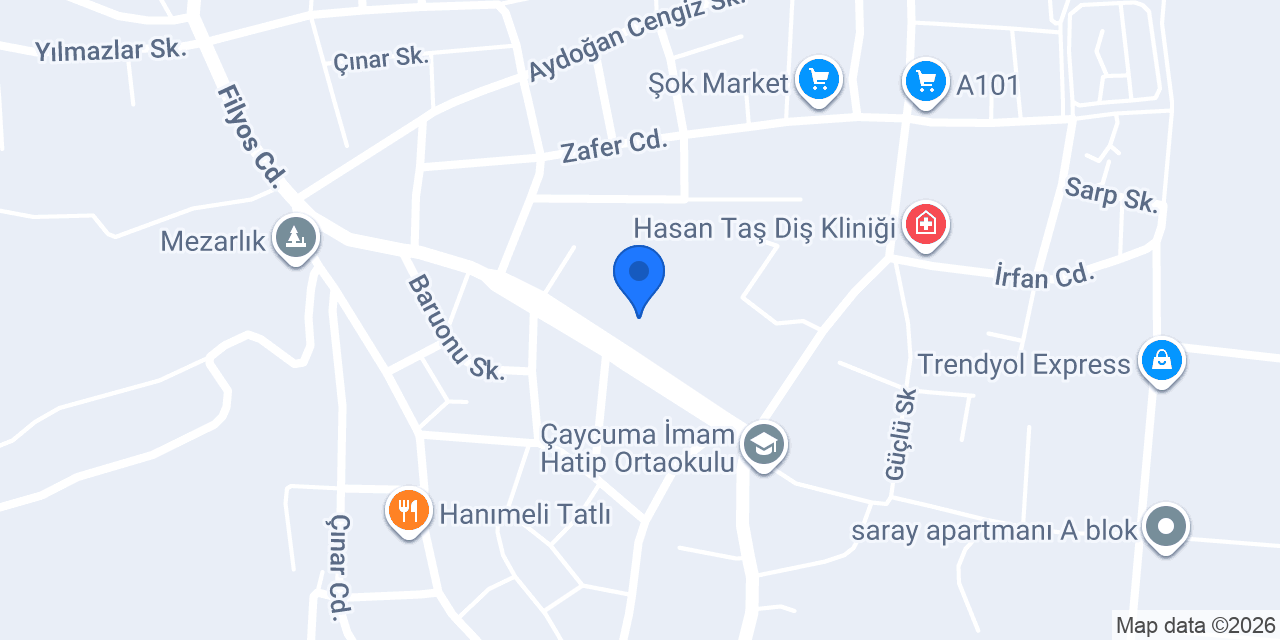 Çaycuma Anadolu Lisesi konumu