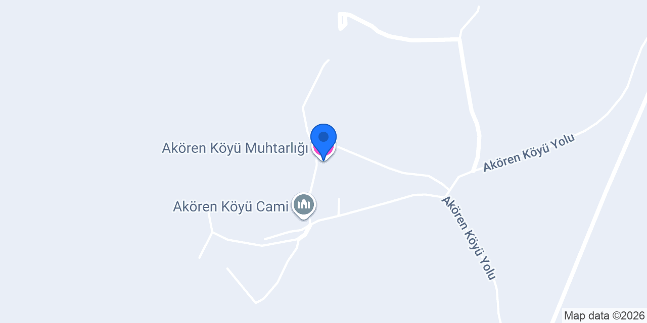 Akören Köyü Muhtarlığı konumu