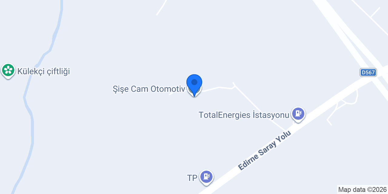 Şişe Cam Otomotiv konumu