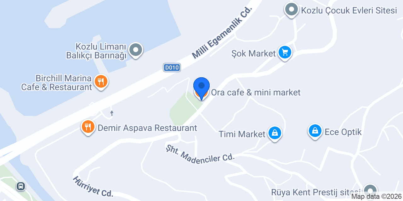 Ora cafe & mini market konumu