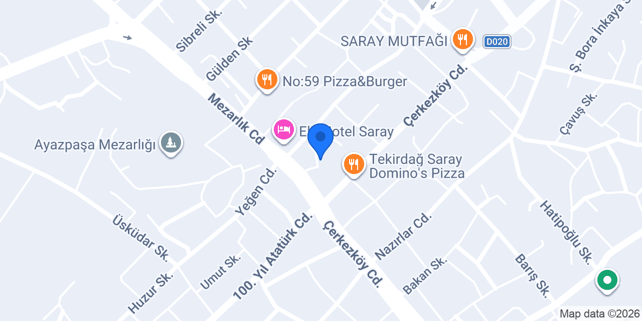 Saray Vizyon Travel konumu