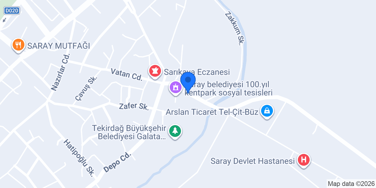 Arya İnşaat Dekorasyon konumu