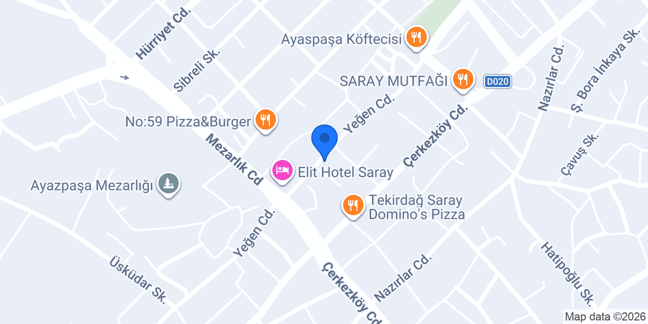 Saray Taksi Durağı konumu