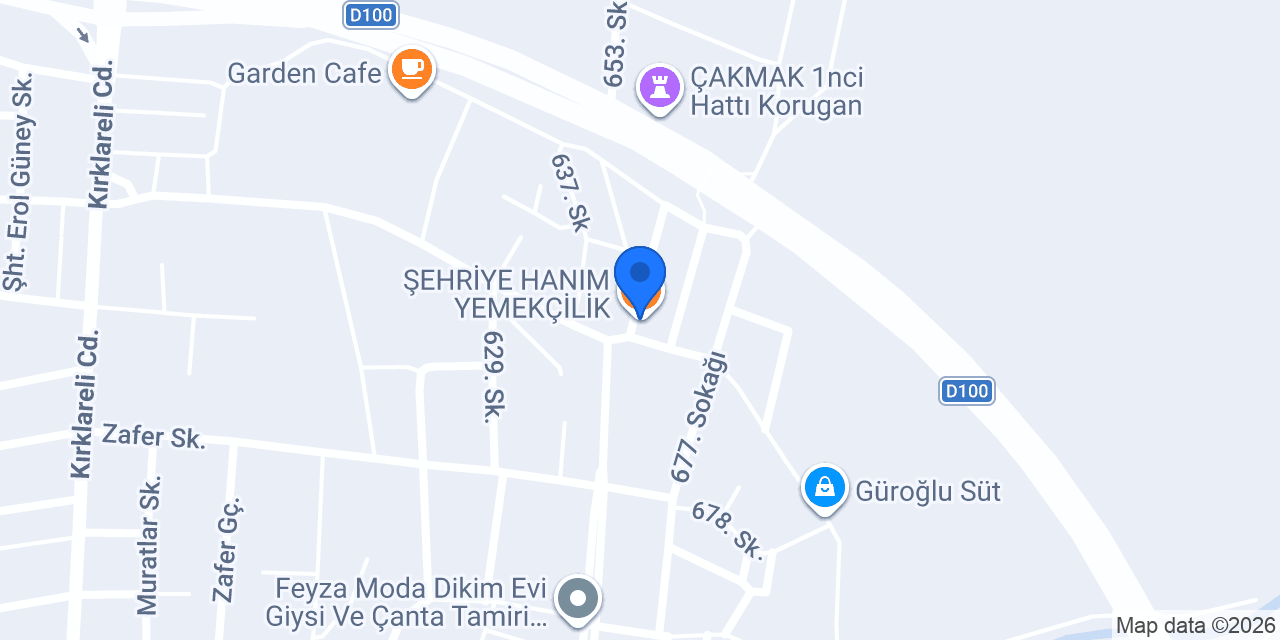 ŞEHRİYE HANIM YEMEKÇİLİK konumu