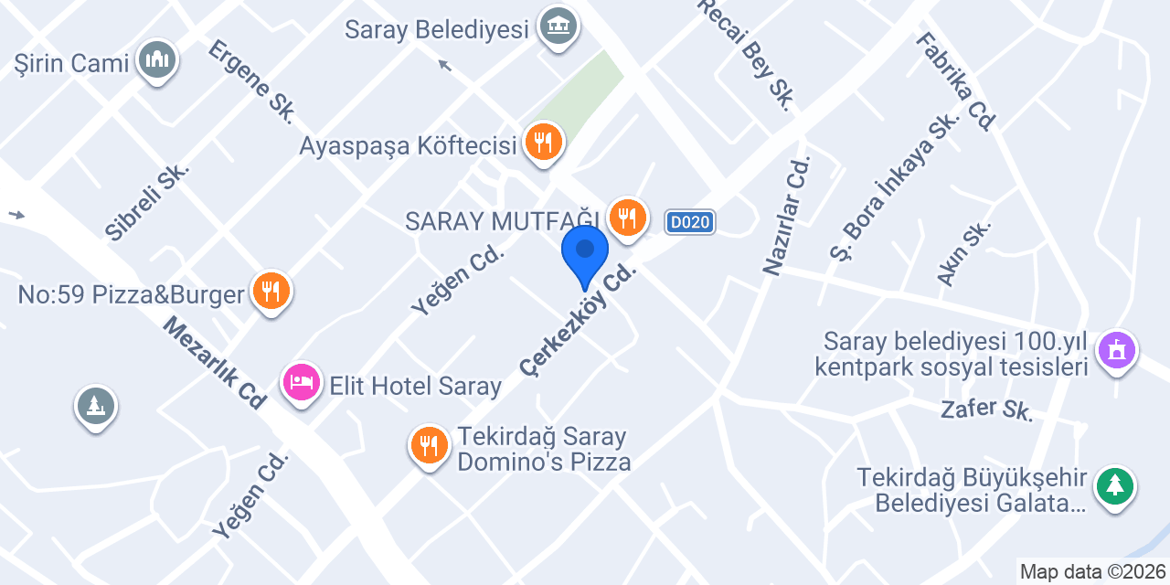 Elvan Pastanesi konumu