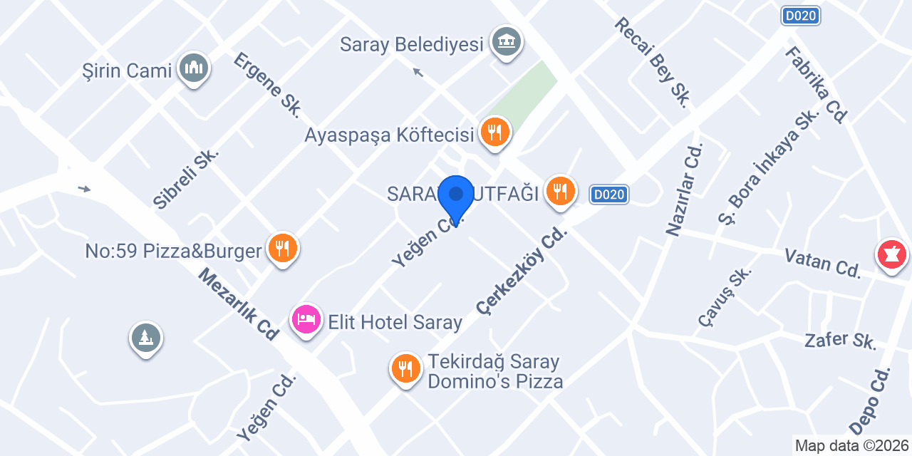 ALFA PİLATES SARAY konumu