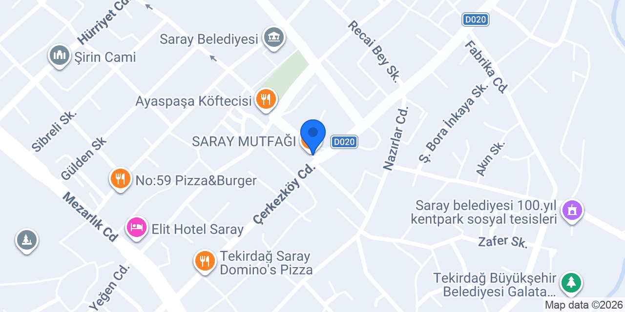 Paşa Döner Saray konumu