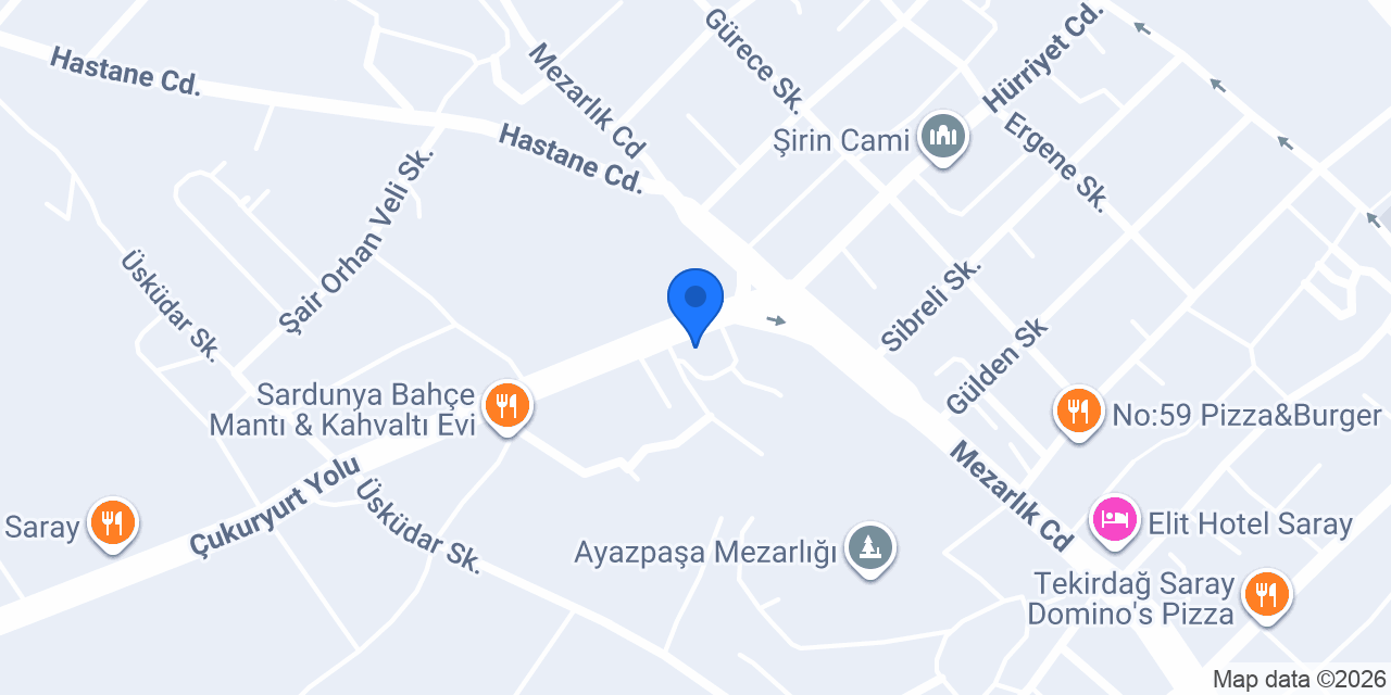 Saray Oto Kurtarma konumu