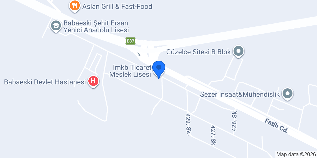 Imkb Ticaret Meslek Lisesi konumu