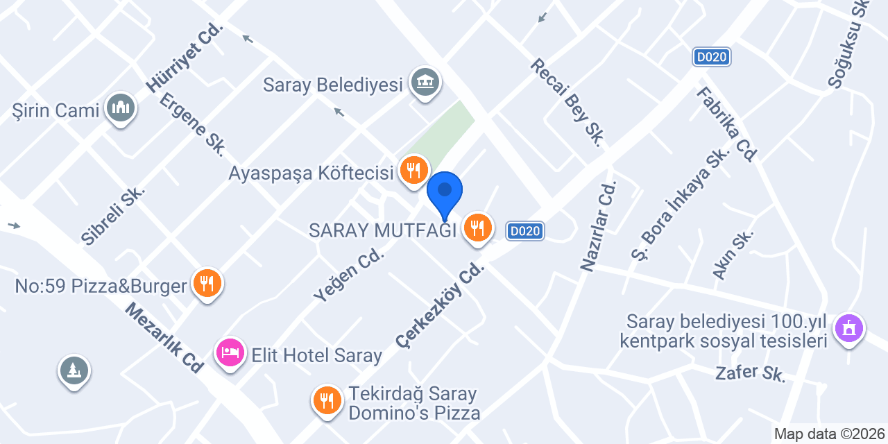 Lavinia cafe saray konumu
