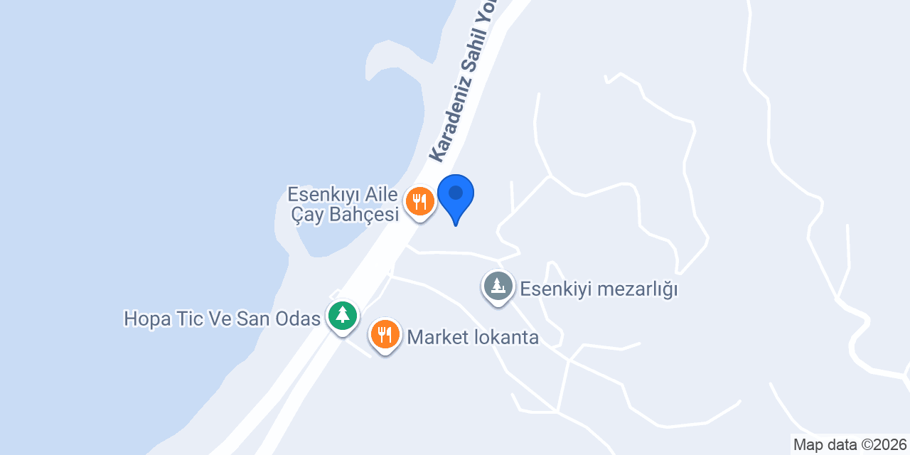 Esenkıyı Ahşap Konaklama Evi konumu