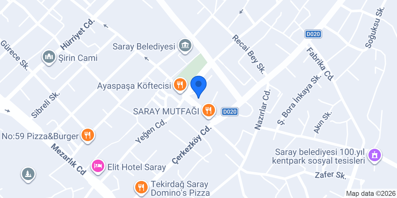 KEBAPÇI ALİ USTA SARAY konumu