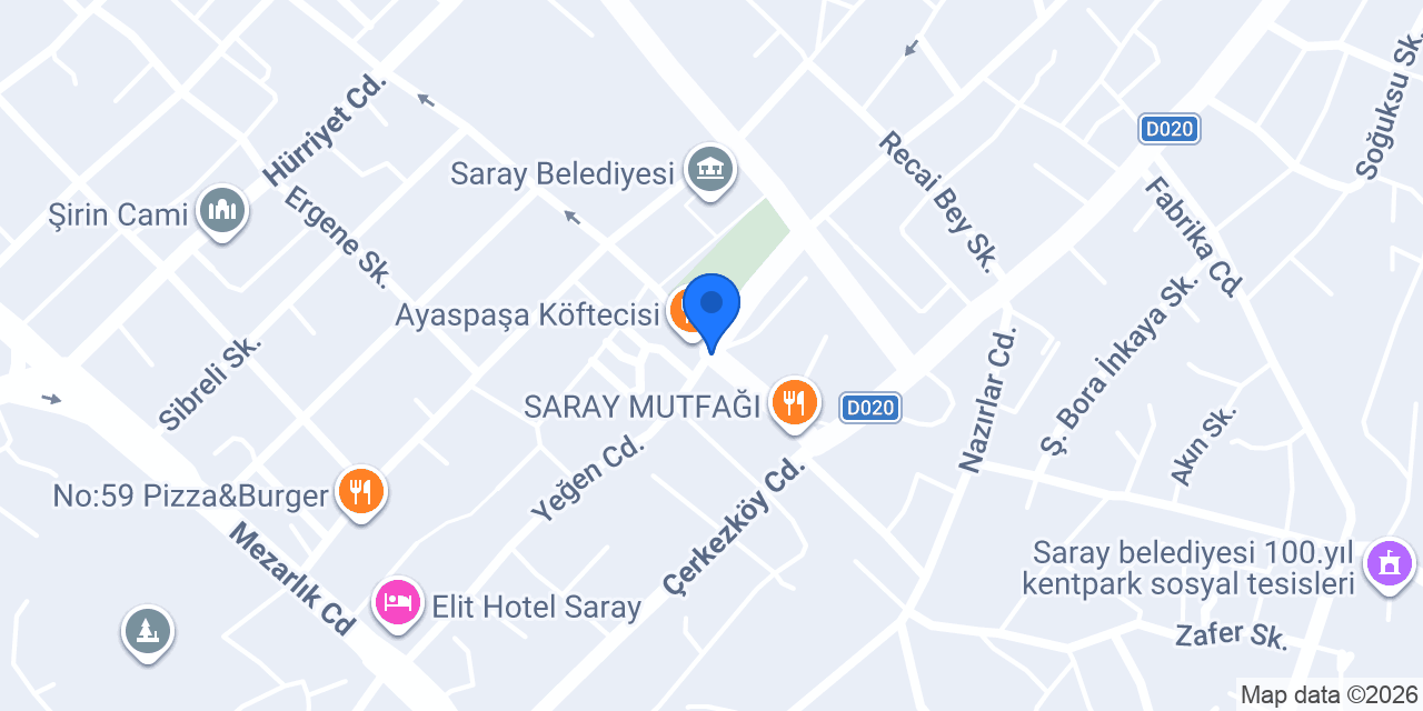 Moda İkonu Saray konumu