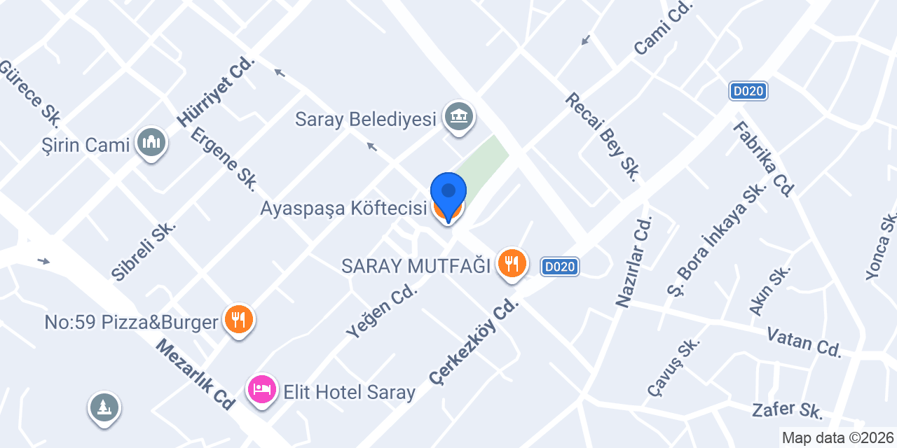 DenizBank Saray Şubesi konumu