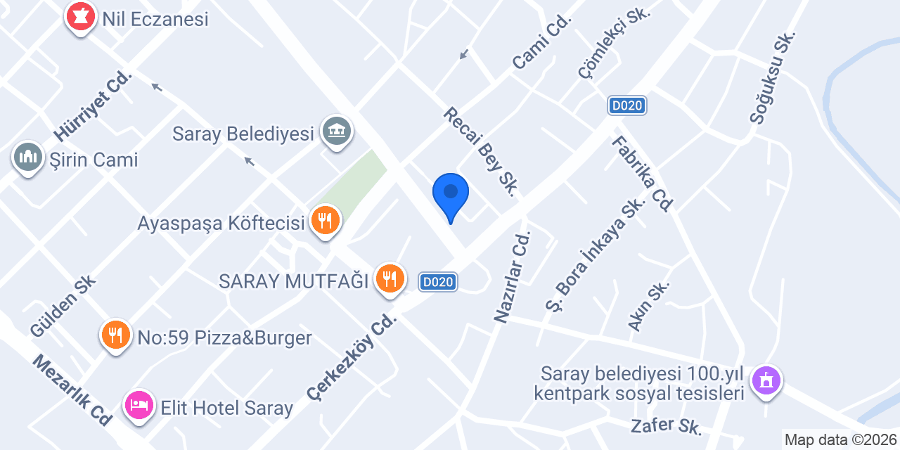 Saray Eczanesi konumu