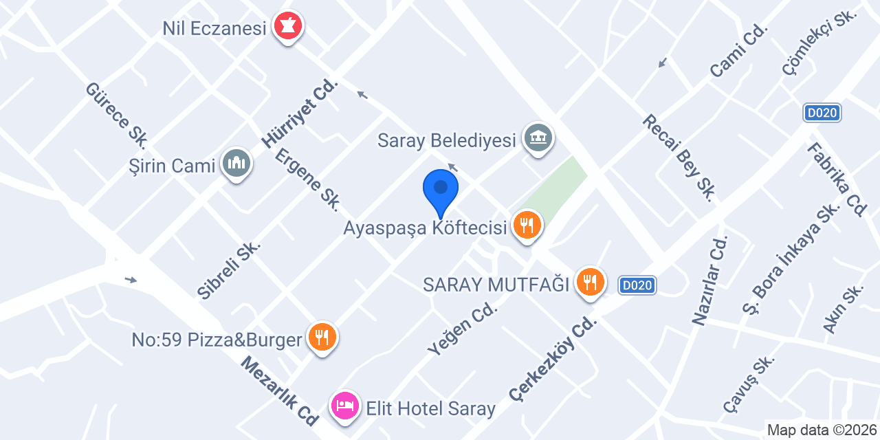 Aras Kargo Saray Şubesi konumu