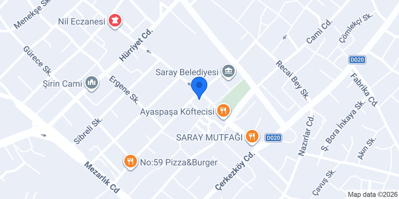 Bilgen Nalbur Inşaat konumu