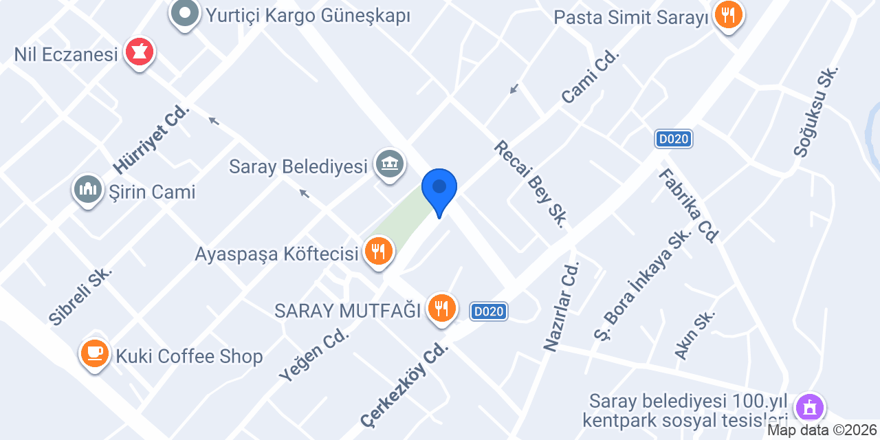 Bayraktar Köfte Salonu konumu