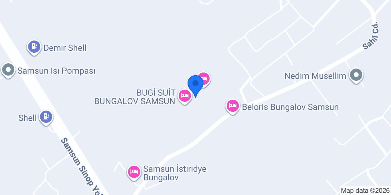 AVAY BUNGALOV SAMSUN konumu