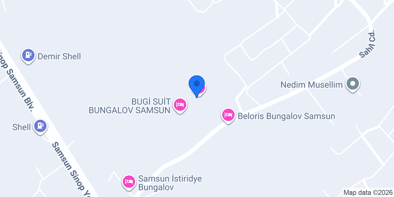 MAVİ RÜYAM BUNGALOV konumu