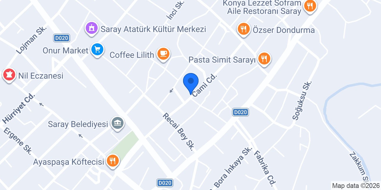 Dostlar Lokantası SARAY konumu