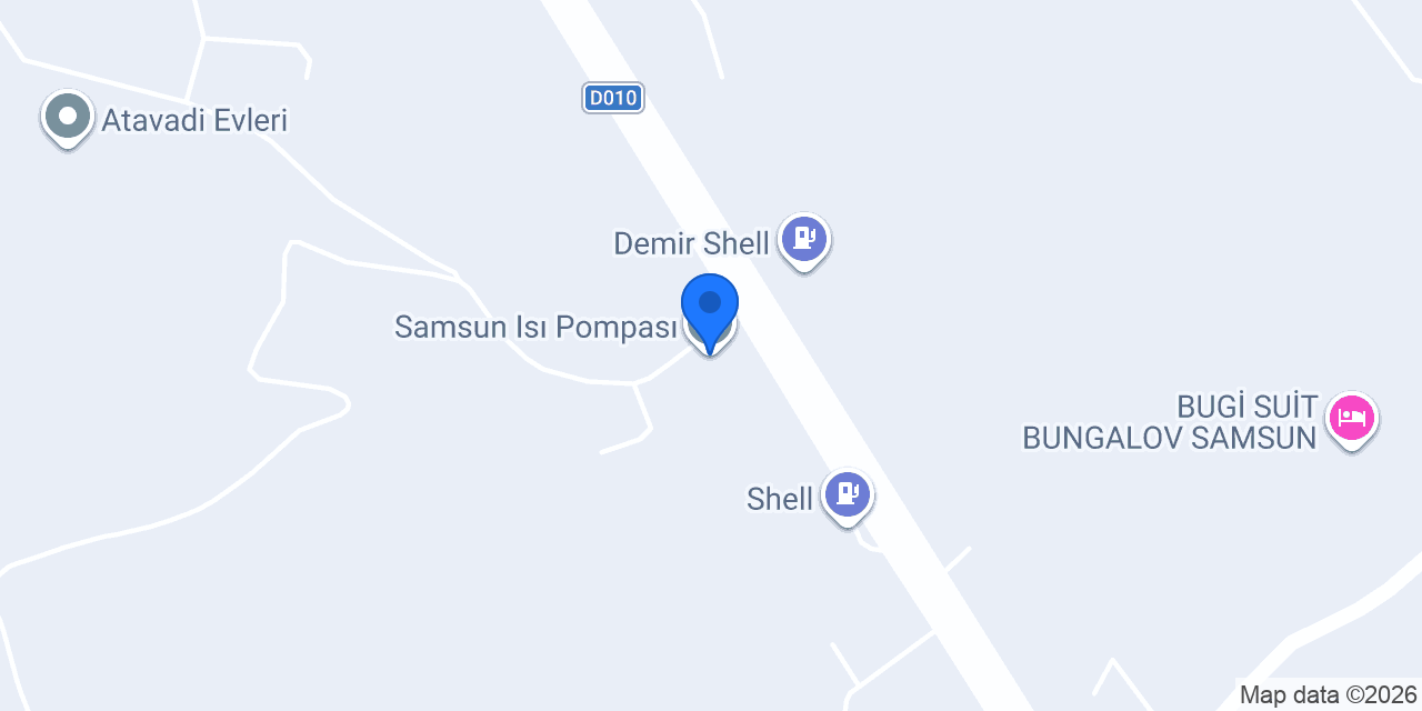 Samsun Isı Pompası konumu