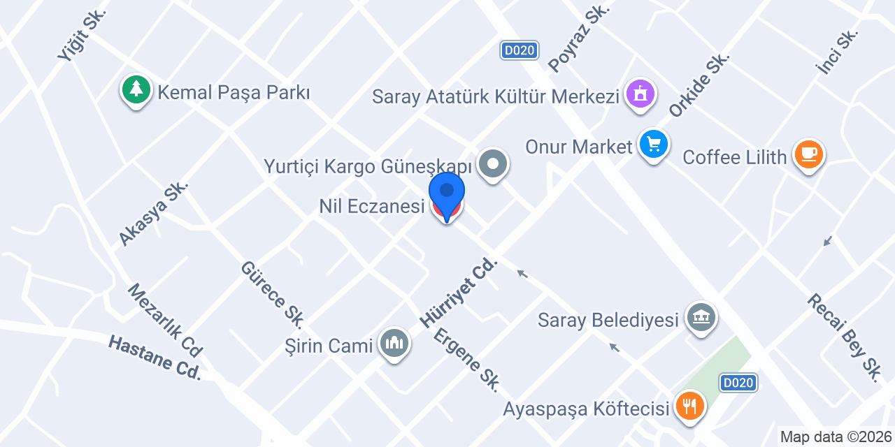 Nil Eczanesi konumu