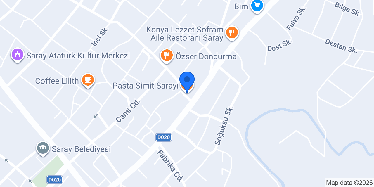 Pasta Simit Sarayı konumu