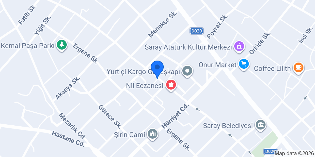 Saray Mimarlık konumu