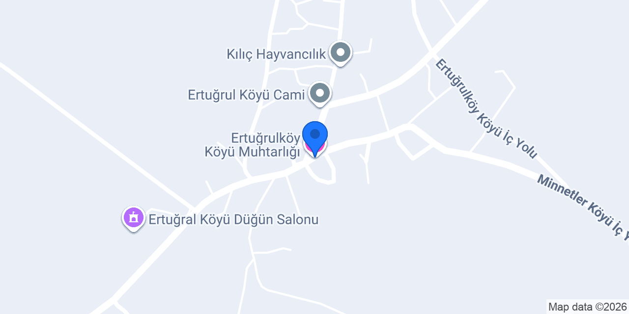 Ertuğrulköy Köyü Muhtarlığı konumu