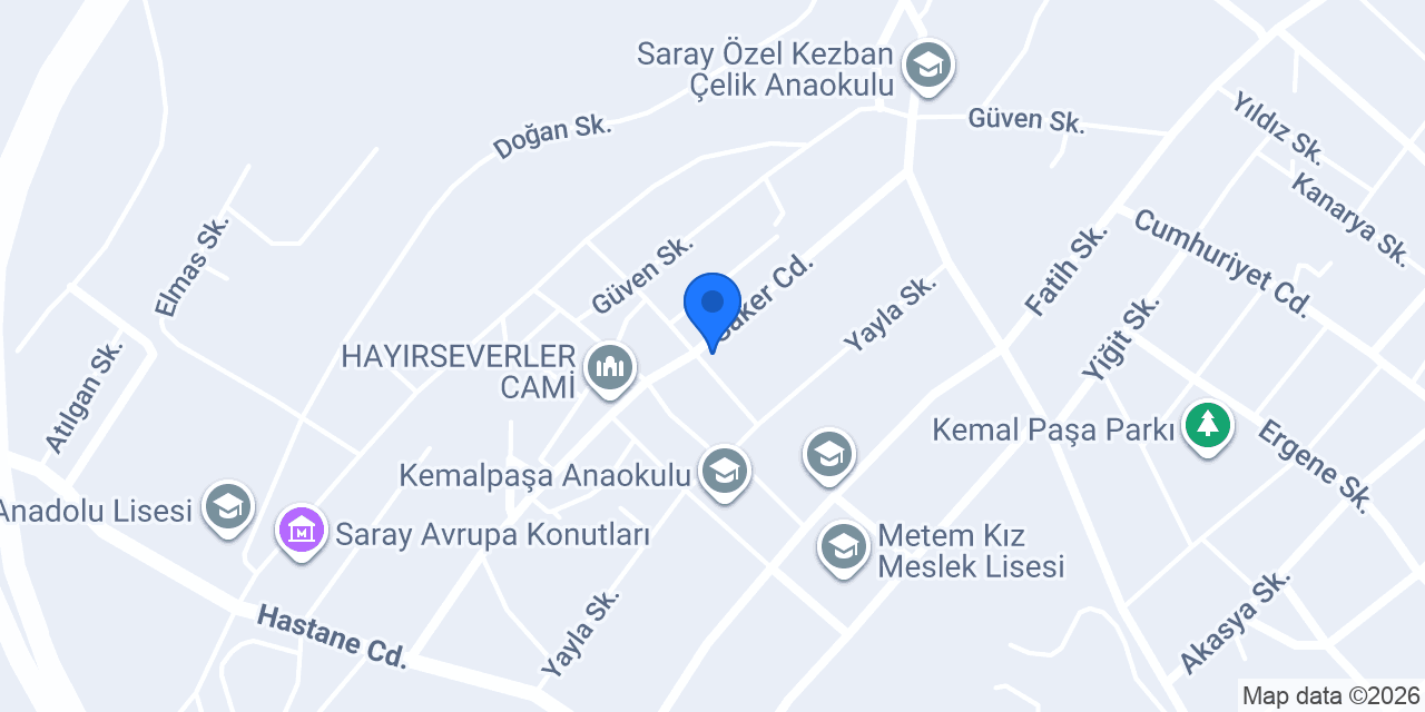 Toksoy inşaat - Saray konumu